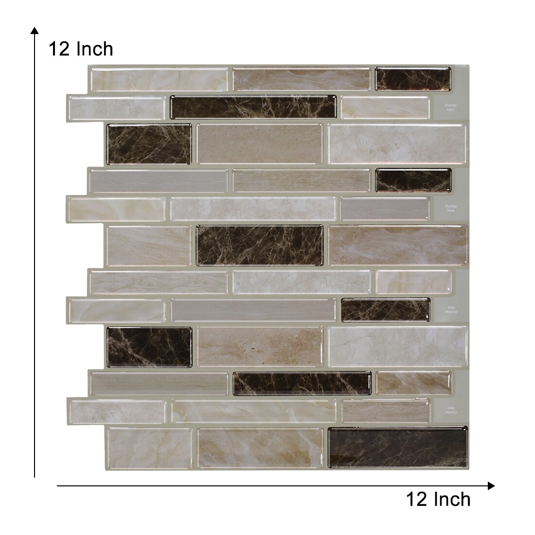 (30.5*30.5 cm) schwarz-weiß gestreifte wandaufkleber, wasserfest, selbstklebend, 3d- effekt, für cafés, dekorative blende, zum abziehen und aufkleben: T80010