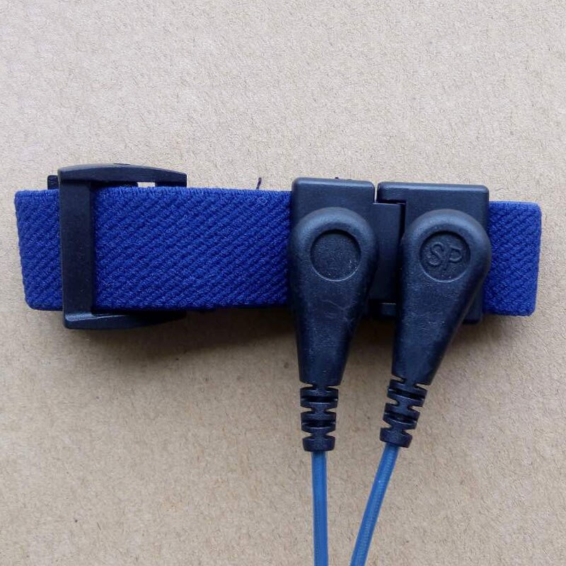 Pu antistatische dubbele lus polsband antistatische band elektrostatische draad handring antistatische armband esd polsband touw hand