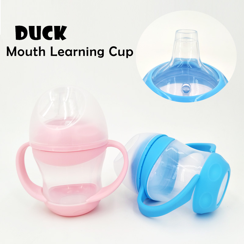 Tasse à bec de canard, gobelet d&#39;alimentation pour bébé, apprendre à boire avec poignée, gobelet d&#39;entraînement pour enfants, gobelet à boire pour bébé