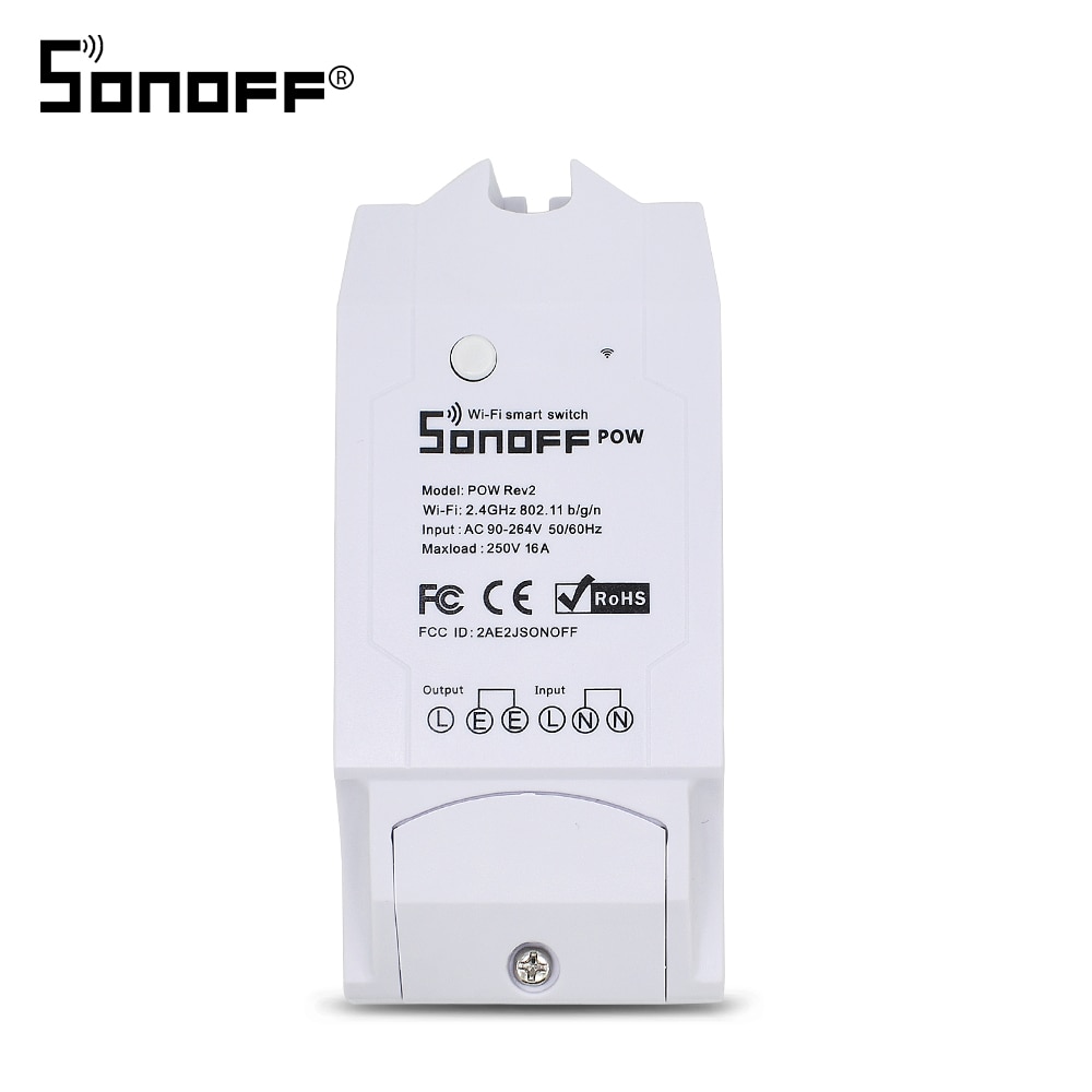 Sonoff POW R2 Wifi Switch Power Consumption Measurement Real Time DIY Timer for Smart Home Automation