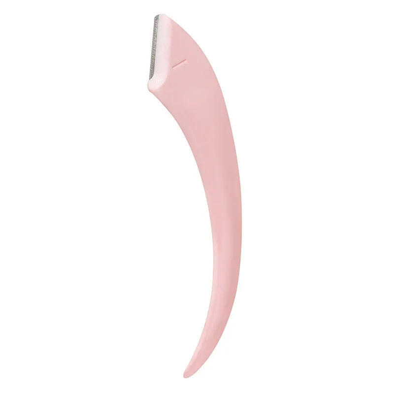 Augenbrauen schneider Schere mit Kamm Edelstahl Augenbrauen Wimpern Haars chere tragbare rosa Augenbrauen Trimmer Set Make-up Werkzeuge: Gebürstet Schiefer