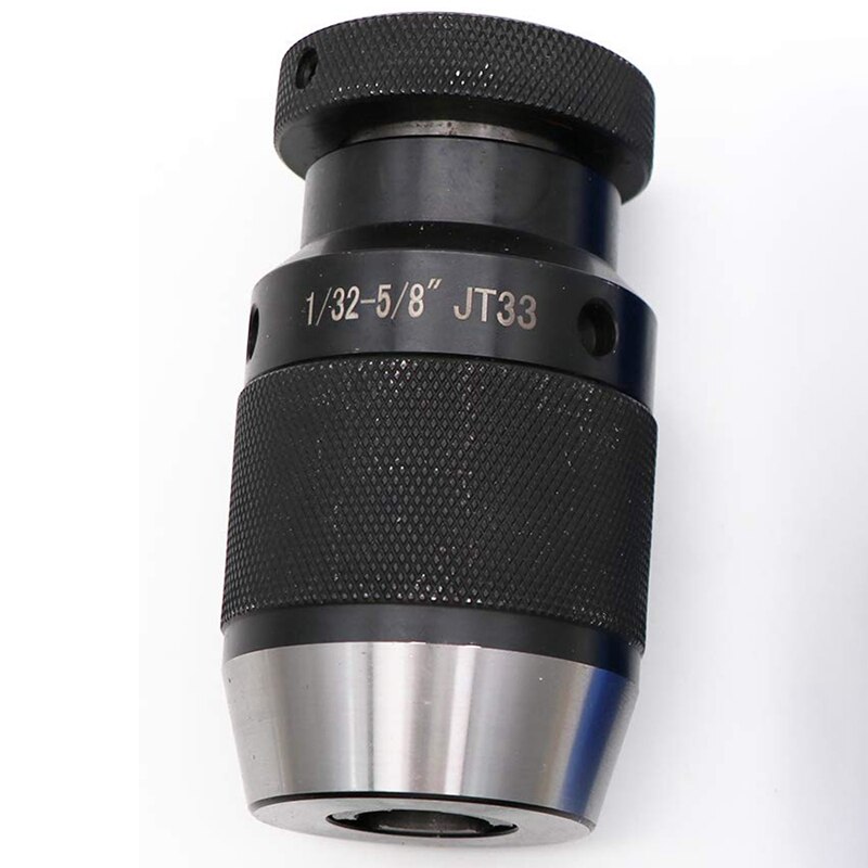 1/32 Inch-5/8 Inch Super Heavy Duty Kolomboor Chuck Keyless JT33 Mount &amp; MT2-JT33 Boorkop Arbor, hoge Precisie