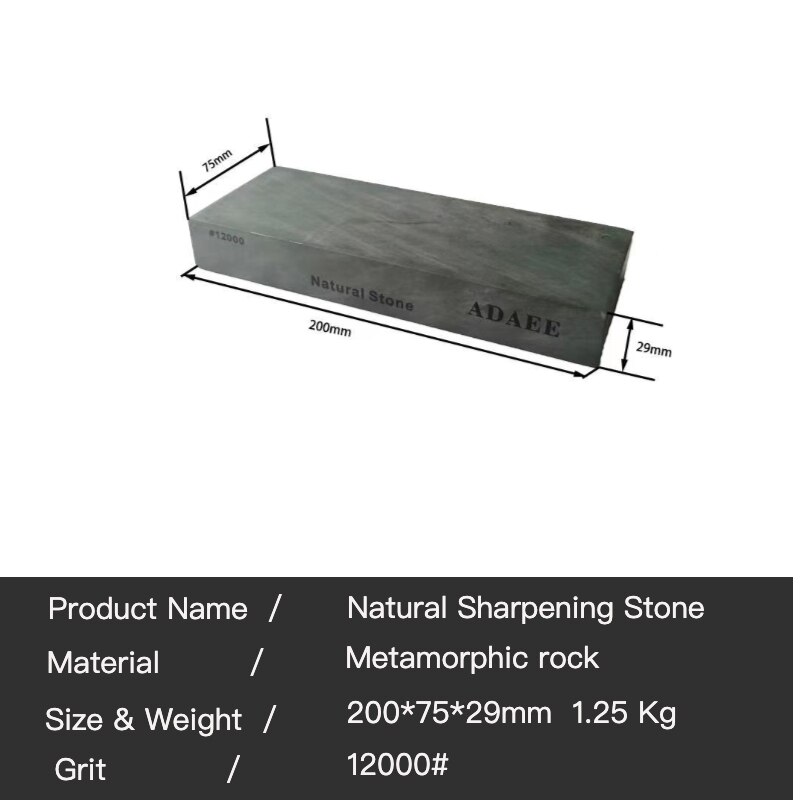 ADAEE-piedra Natural para afilar cuchillos, afilador de piedra: 12000 Grit