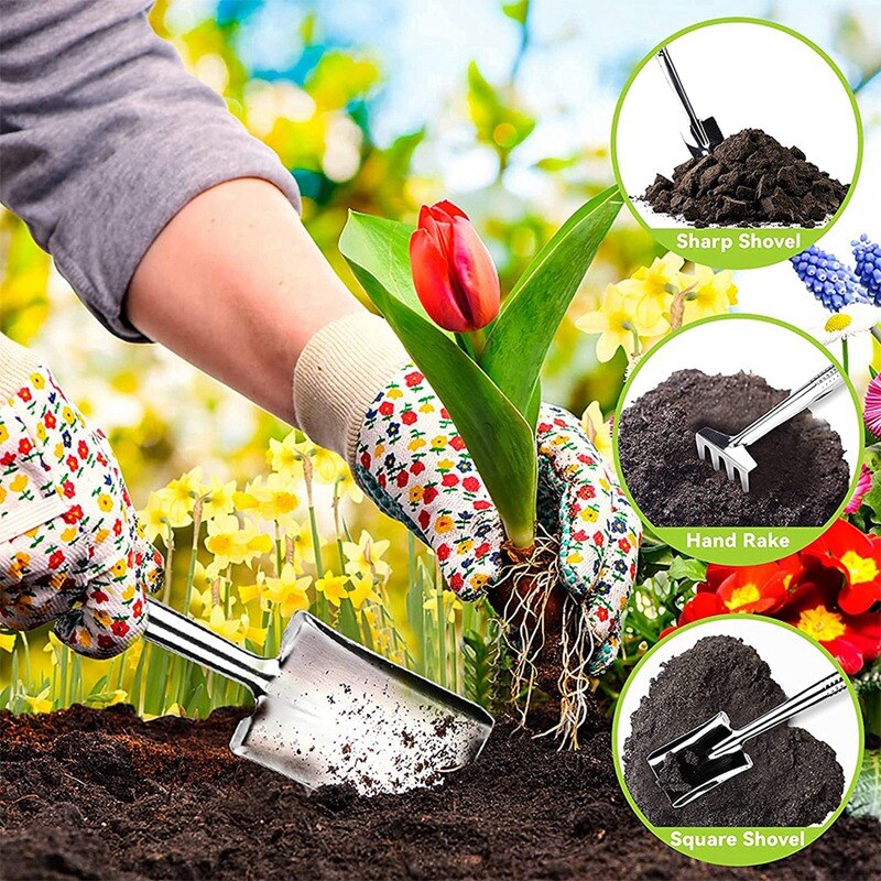 GTBL Bonsai Tool, Garden Tools Set, Secateurs Set Mini Shovel Rake Set Bonsai Training Wire For Bonsai Gardening Bonsai Tools