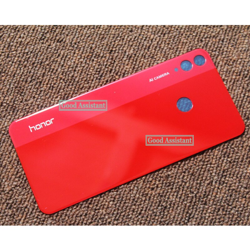 For Huawei Honor 8X / View 10 Lite LCD Faceplate Front Middle Frame Housing Battery Door Back Cover Housing Case Rear bracket: Red battery cover