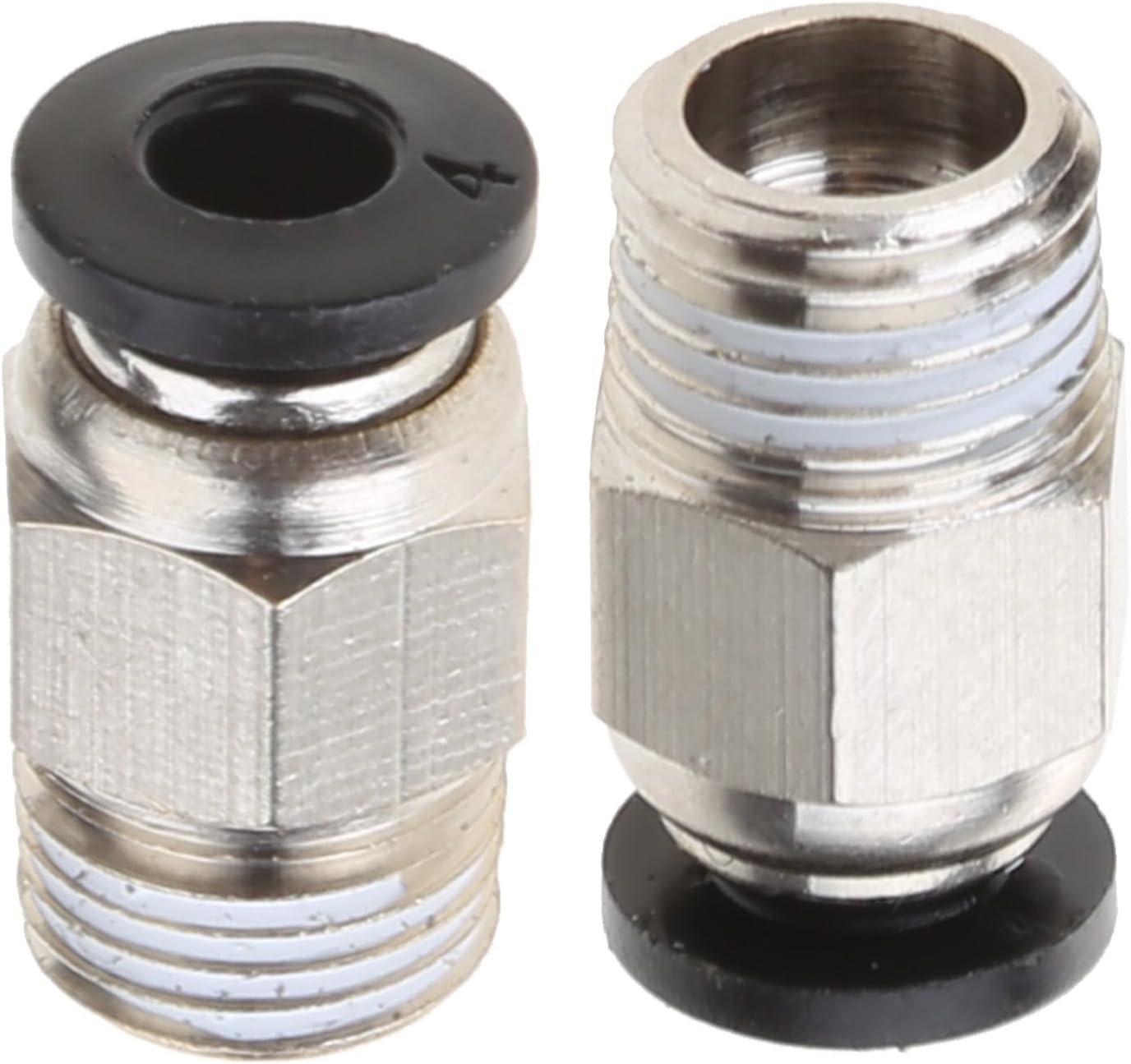 PC4-M10 Male Straight Pneumatic PTFE Tube Push in Quick Fitting Connector for E3D V6 Long-Distance Bowden Extruder 3D Printer