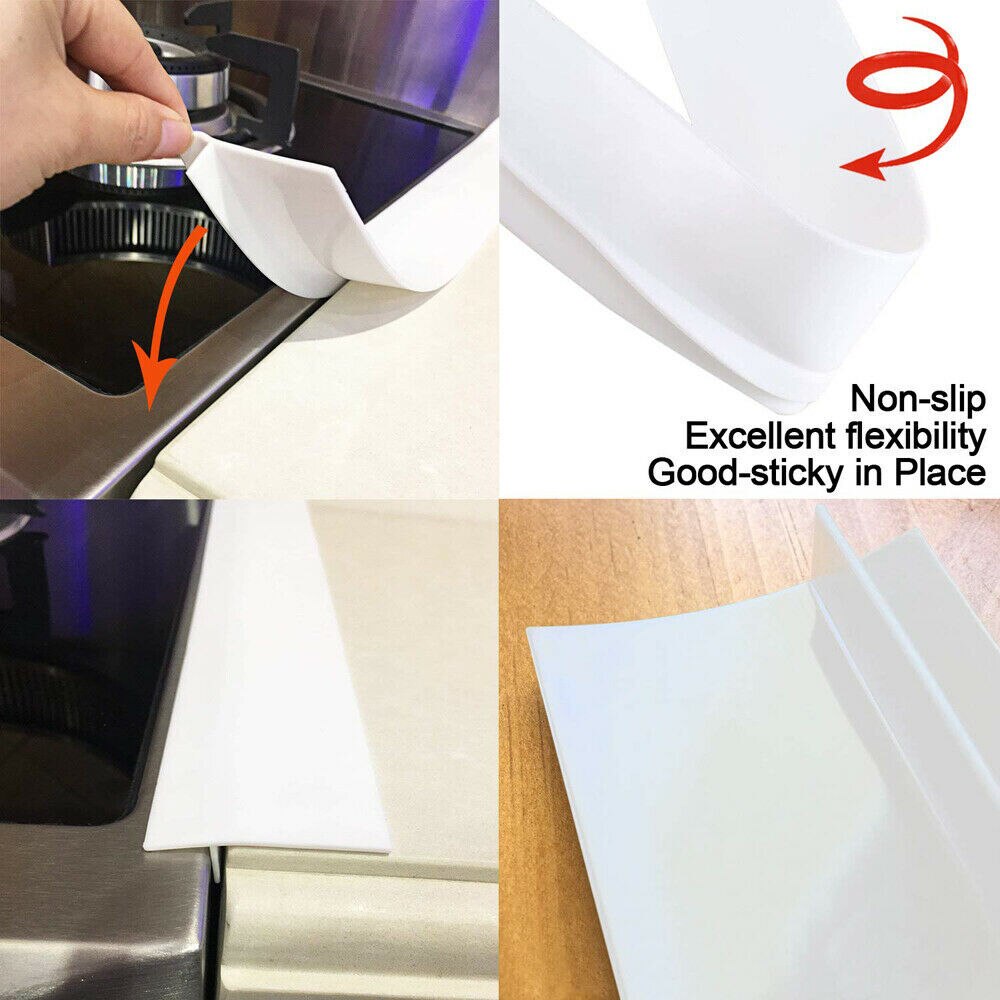 1PC Silicone couverture de table de cuisson de protection Non toxique résistant à l'huile fente bande cuisine fente couverture poêle tapis outils de cuisine