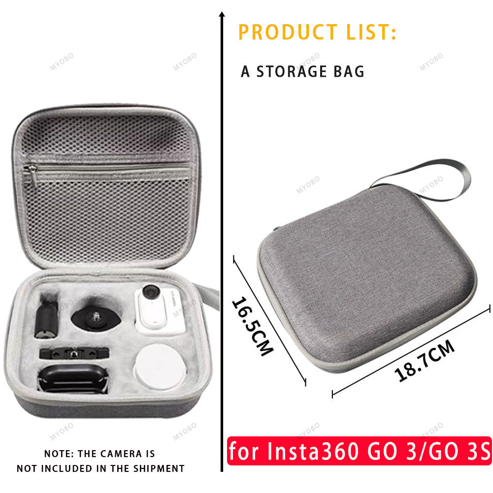 For Insta360 Go 3 3S Accessories Adapter Protective Frame for Insta360 Go3 / GO3S Mount Adapter Bracket Stabilizer Expansion: RED COLOR