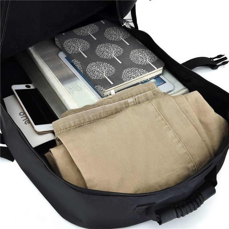 Waterproof Men's Backpack Oxford Cloth Material Expandable Large Capacity Multifunction Outdoor Mountaineering Student Bag