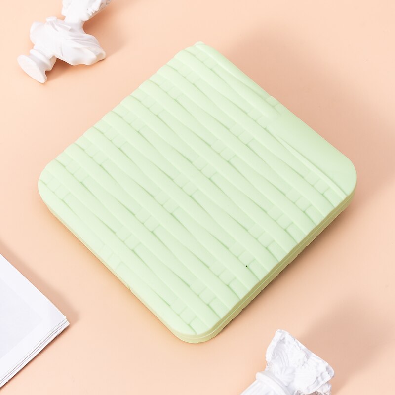 Kleurrijke pp-doos voor het opbergen van maskers, bewaar maskers, doos in rotanvorm, draagbare maskers, studentenmaskeropslag, stofdichte maskerorganizer: Groente