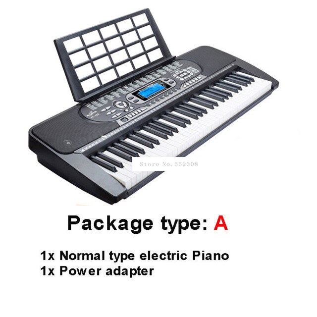 61 Key Multifunctional Digital Electric Piano Digital Music Keyboard Key Board Beginner Electronic Piano For Kids Children: Package type A