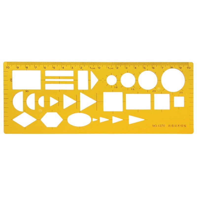 Architectural Template Ruler Drawing Stencil Measuring Tool Student: 5AC1100476