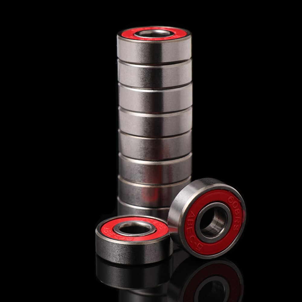 10 stuks/set scooter skates speelgoedauto 608 rszz abec -7 abec -9 lagers 608 koolstofstalen diepe groefkogel micro glijdende