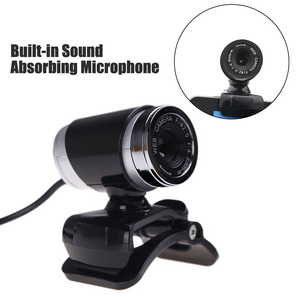 12MP Usb Webcam 2.0 High-Definition Web Camera Met Microfoon Clip-On Base 60FPS Webcam Voor Laptop computer Video Call