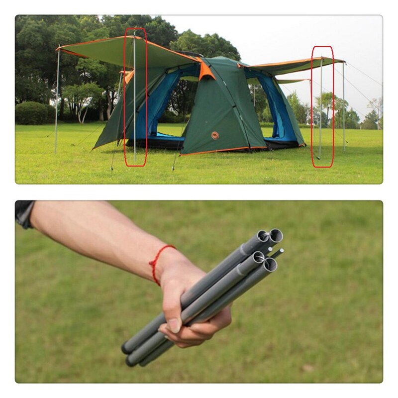 2 M 1 M Outdoor Camping Vouwen Luifel Staaf Opvouwbare Tent Pole Ondersteuning Stand Pole Zon Onderdak Tarp Strand Staven tent Accessoires