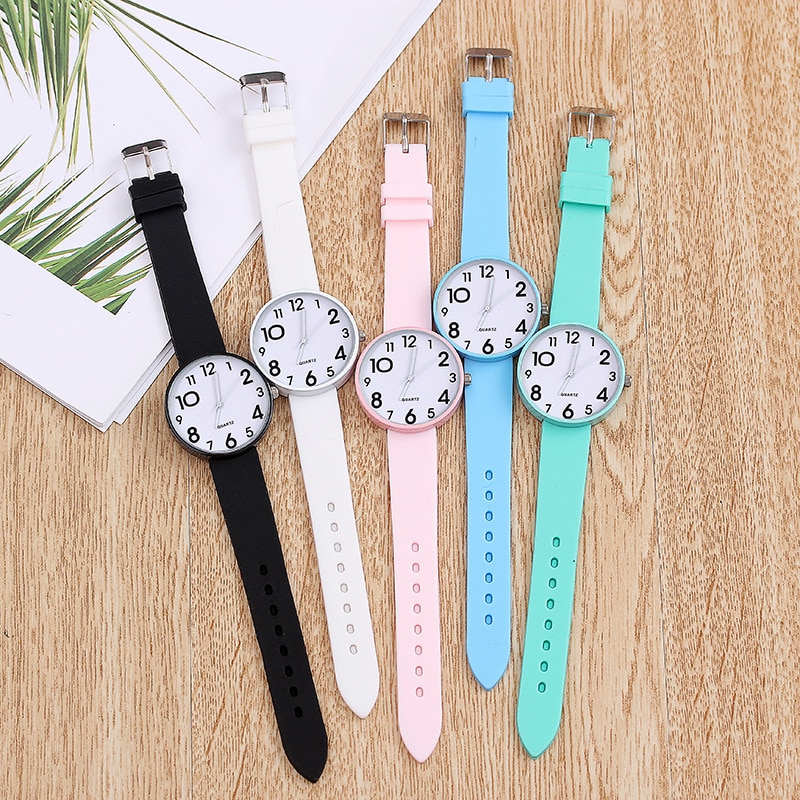 Silikone armbåndsur dameure dame top quartz armbåndsur til kvinde ur kvinde timer relog montre femme