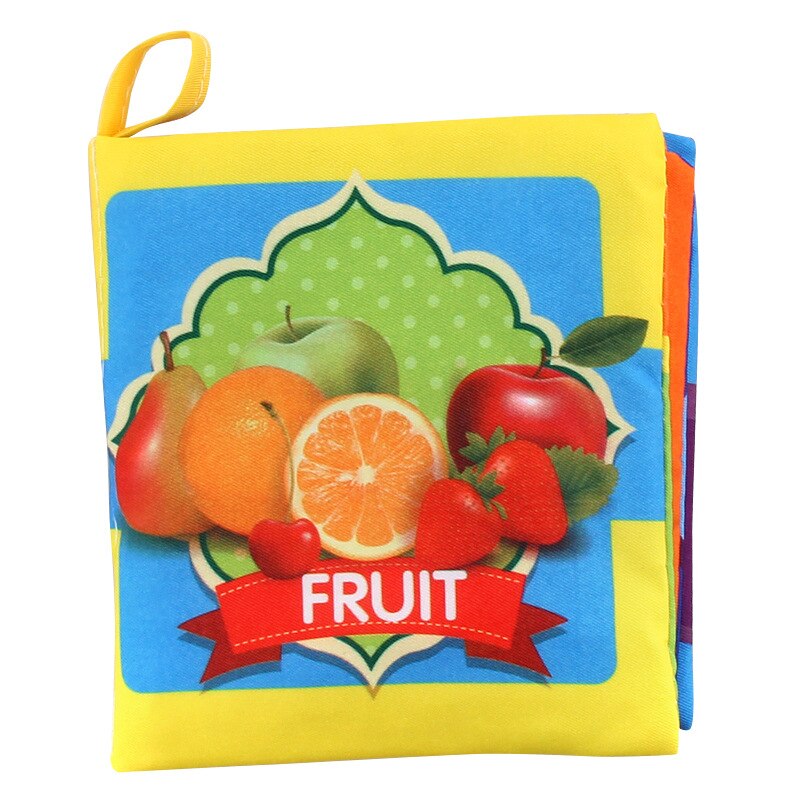Doek Baby Intelligentie Ontwikkeling Leren Foto Cognize Boek Voor Kinderen Leren Geluid Boeken In Engels: Fruit