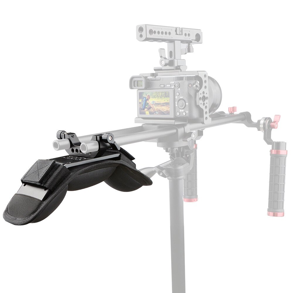 CAMVATE Shoulder Mount Shoulder Pad With 15mm Railblock Rod Clamp for Camera Video Camcorder DV/DC Rod Support System DSLR Rig