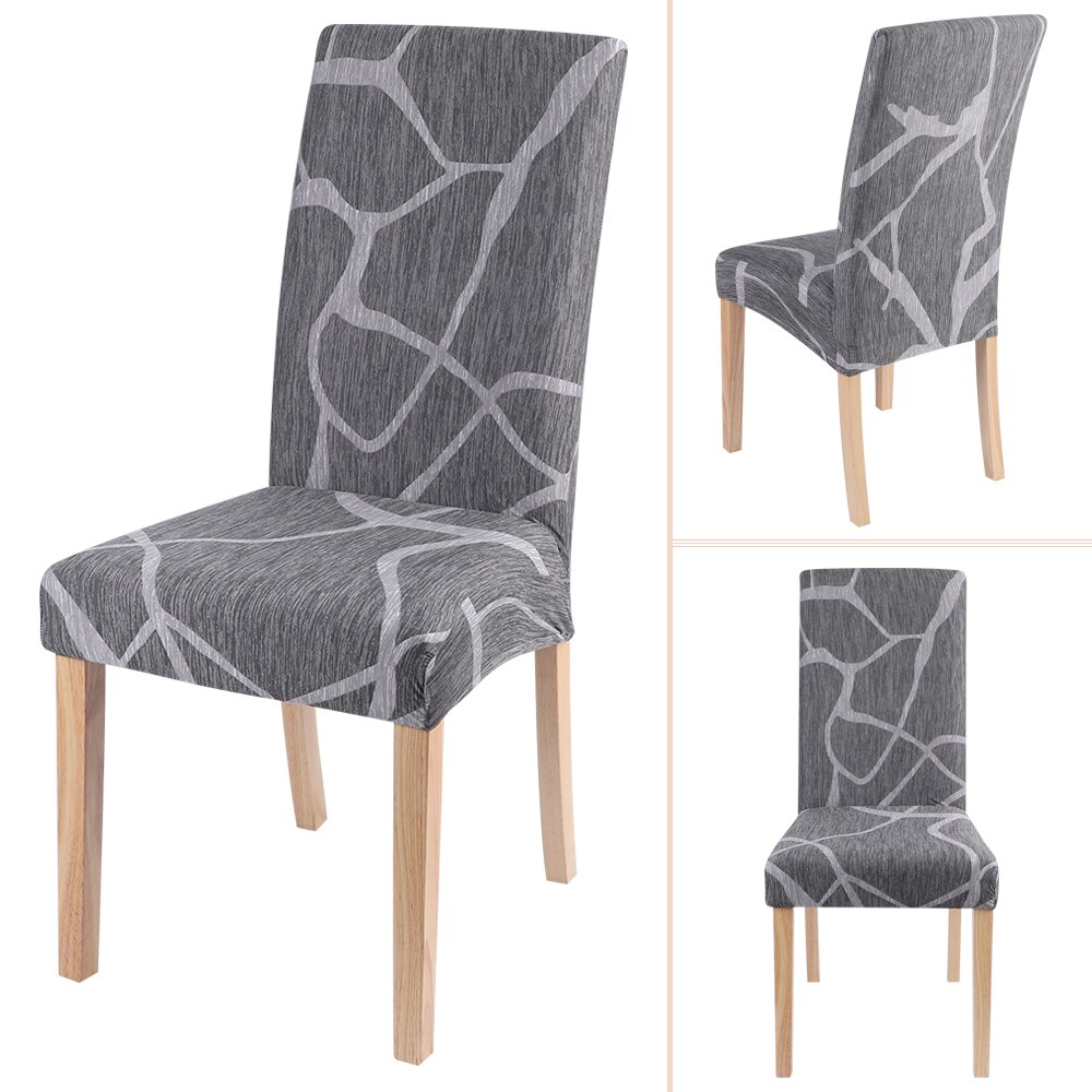 1pc- delige stoelhoes met elastische, vuilafstotende en afneembare bekleding voor dinerstoelen, bruiloften en andere evenementen.