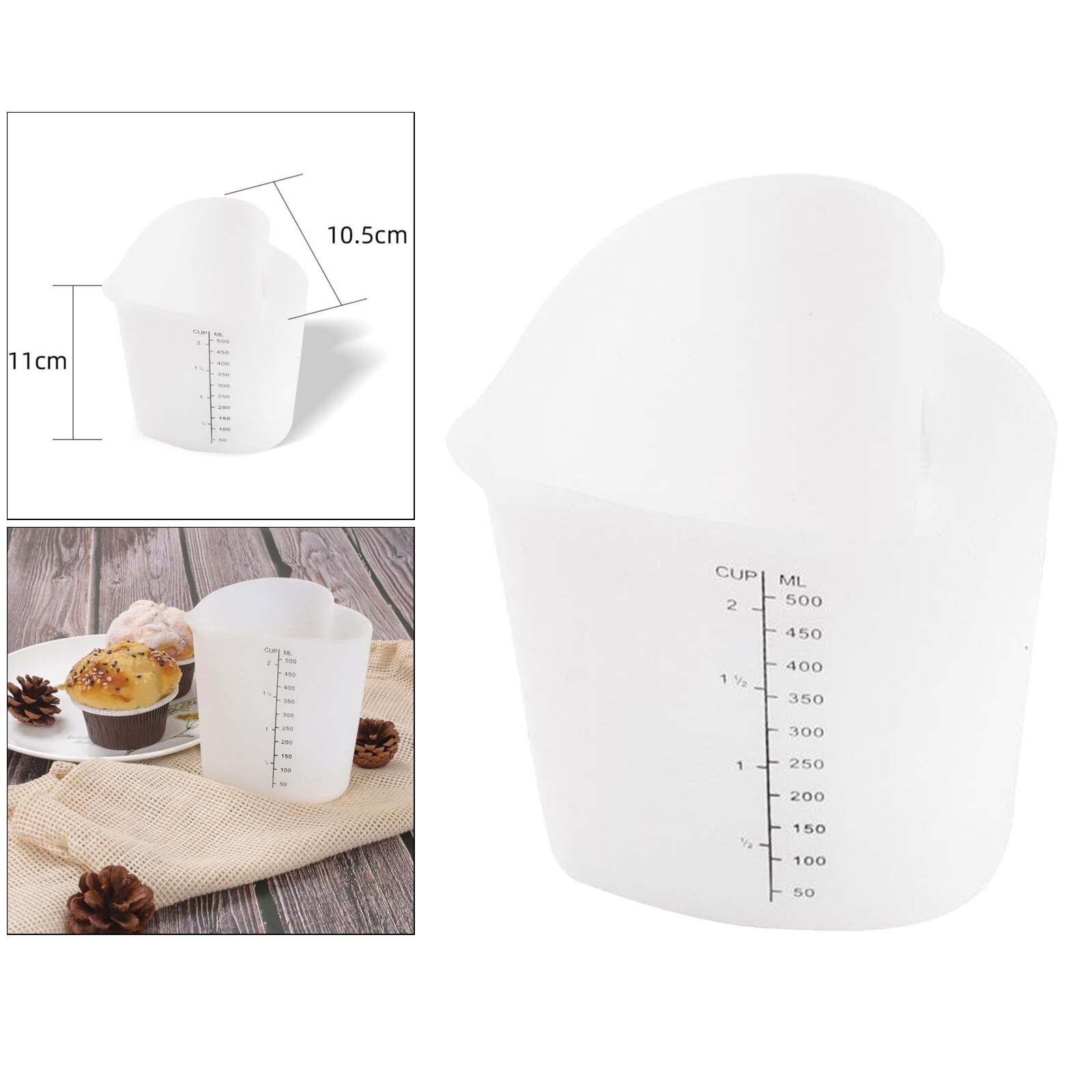 Kitchen Baking Measuring Cups Measuring Tools with Scale Durable Measuring Cup Tool Cups