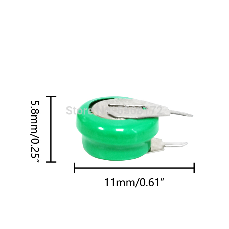 Original Brand 1.2V 40mAh Ni-MH Rechargeable Button Cell Battery Ni MH Batteries With Pins