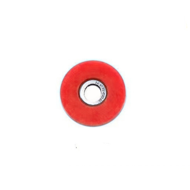 Calcador de rolo resistente ao desgaste de PTFE antirrugas para máquina de costura industrial, calcador universal de material grosso e fino: Rosa