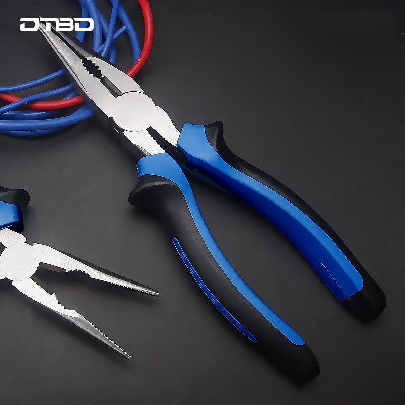6" 8"Multi-function Long Nose Pliers High Hardness Precision Wire Plier Needle Nose Pliers For Electrician