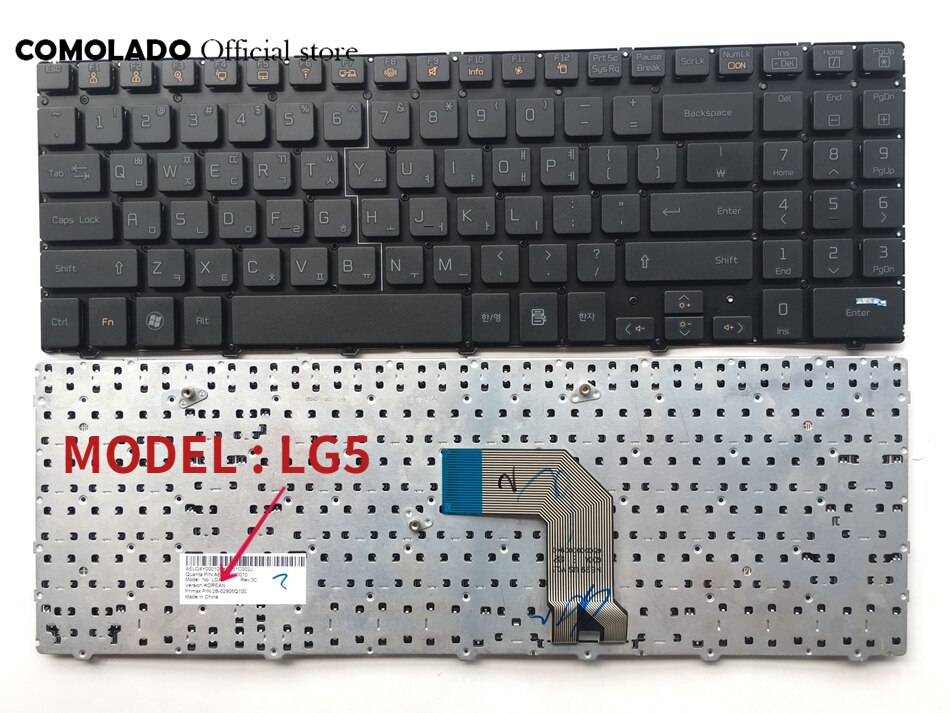Korean US Laptop Keyboard For LG S530 S530-K S530-G LGS56 S525K S525G S525 SD525 SD530 S535 SD550 S550 S560 LGS52 LGS53 LGS55: black