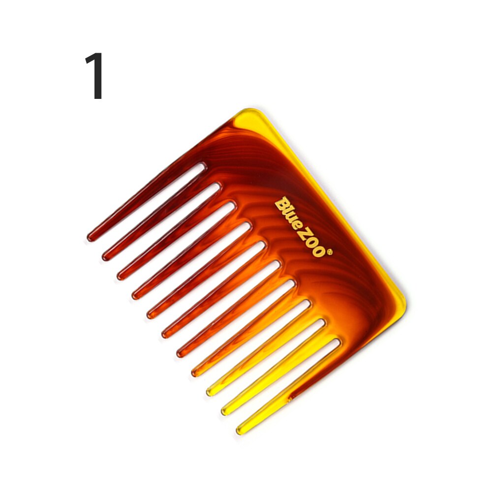 ! 1PC Wide Tooth Hair Brush Fork Comb Men Beard Hairdressing Brush Barber Shop Hair Styling Tools Salon Accessory Five Styles: Style 07
