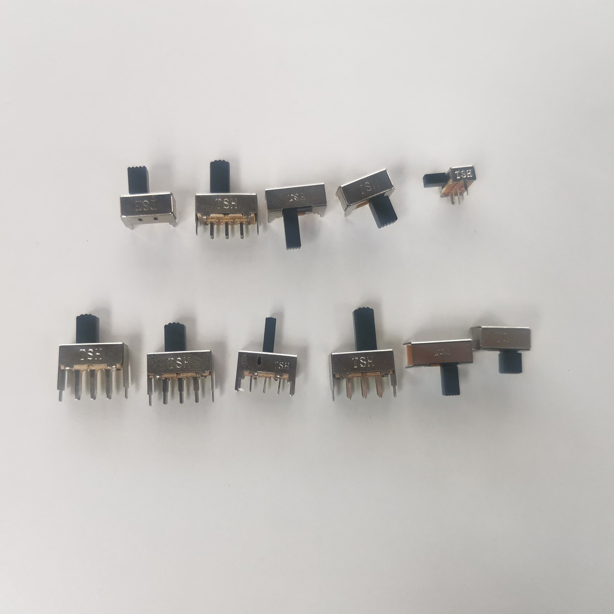 10PCS/Lot 6 Pin toggle switch Slide Switch Horizontal switch lever switch SK22H04G8 2P2T Ex-factor price