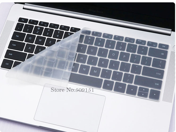 For Huawei MateBook D 14 inch (AMD) Notebook D14 14.0&#39;&#39; Silicone Laptop Keyboard Cover Skin Protector Dustproof Guard: Clear