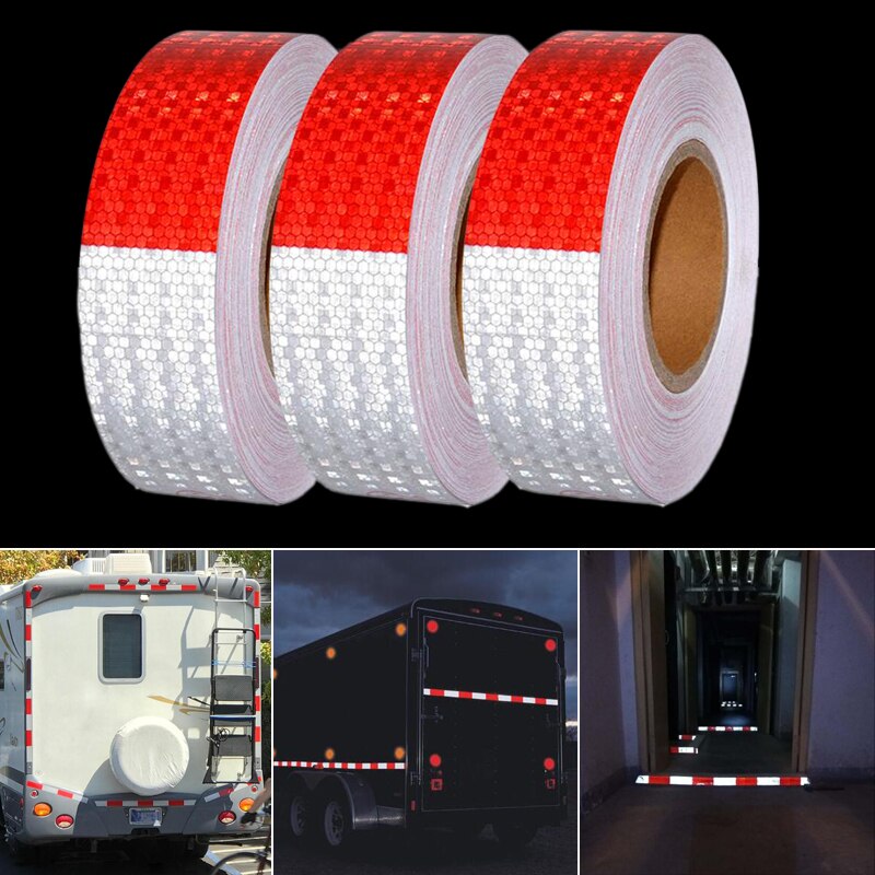 Reflecterende Tape Fiets Stickers Reflecterende Veiligheidswaarschuwing Conspicuity Reflecterende Tape Film Sticker Licht Bar Fiets Accessoires