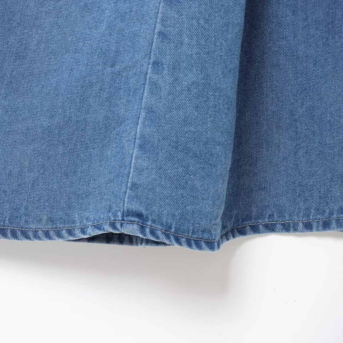 ZBZA Robe en jean à lacets pour femmes, revers, manches courtes, simple boutonnage, jupe mi-longue trapèze, printemps été, nouvelle jupe longue décontractée chic
