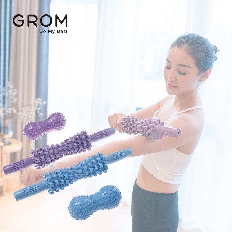 Verstelbare Body Massage Sticks Spier Relex Roller Tool Pinda Massage Bal Voor Fitness Yoga Arm Roller Verlichten Spierpijn