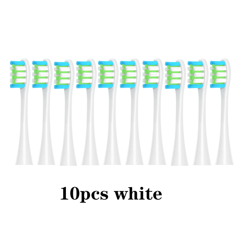 Replacement Brush Heads for Oclean X/ X PRO/ Z1/ F1/ One/ Air 2 /SE Sonic Electric Toothbrush Soft DuPont Bristle Nozzles 10 Pcs: 10pcs white
