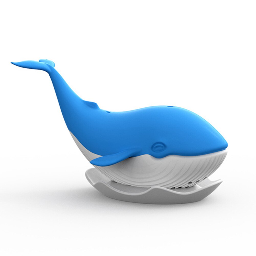 1 pièces Silicone baleine-forme sachet à thé filtre à thé infuseur à thé mignon passoire filtre diffuseur pour thé café épices