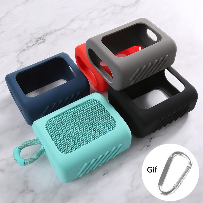 Funda de silicona a prueba de polvo para altavoz, carcasa protectora anticaída para JBL GO 3 GO3 Bluetooth, compatible con altavoz S17 21