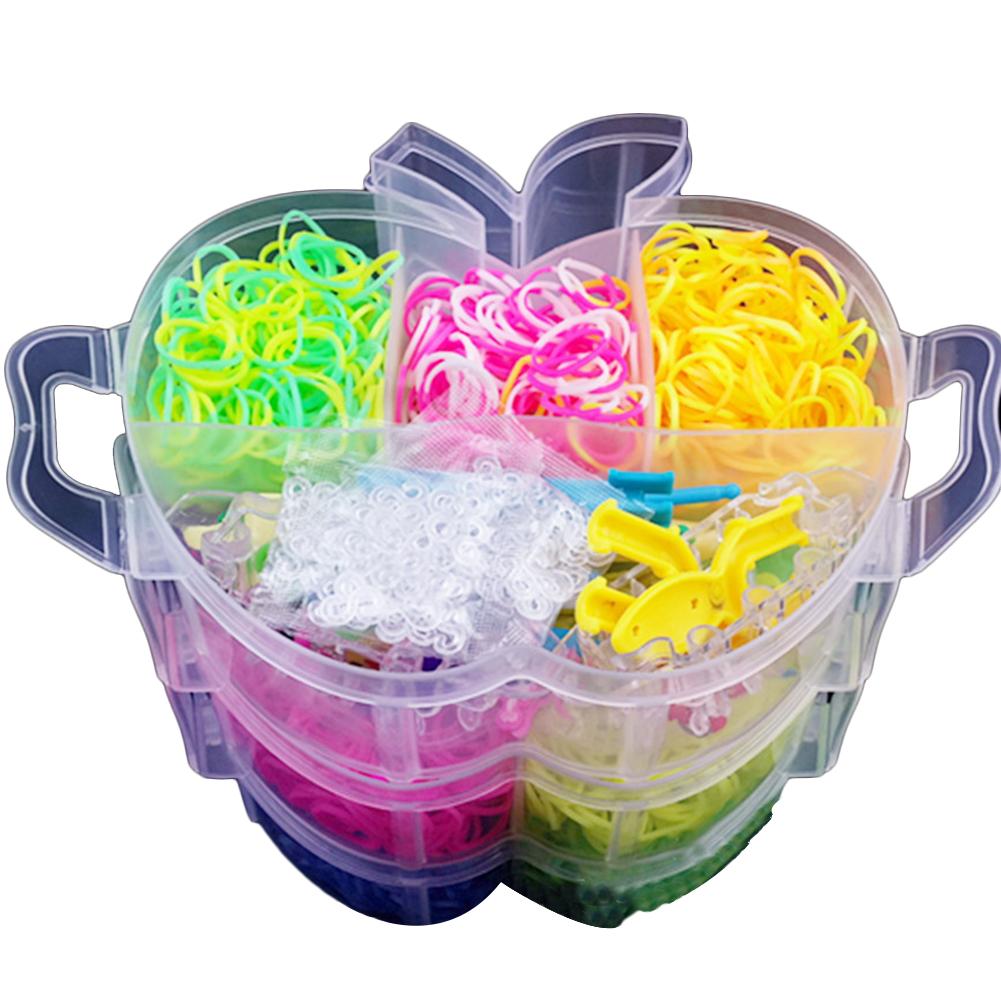 Geweven Elastiekjes Kleurrijke Loom Bands Twister Case Kit Armband Maken Gereedschap Kits Voor Kids Volwassenen Loom DIY Ambachten In voorraad: Default Title
