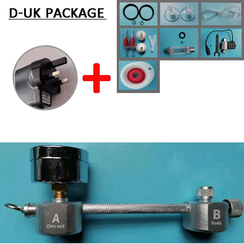 ZRDR Aquarium DIY CO2 generator system kit CO2 generator, bubble counter diffuser with solenoid valve,For / Aquatic plant growth: D-UK