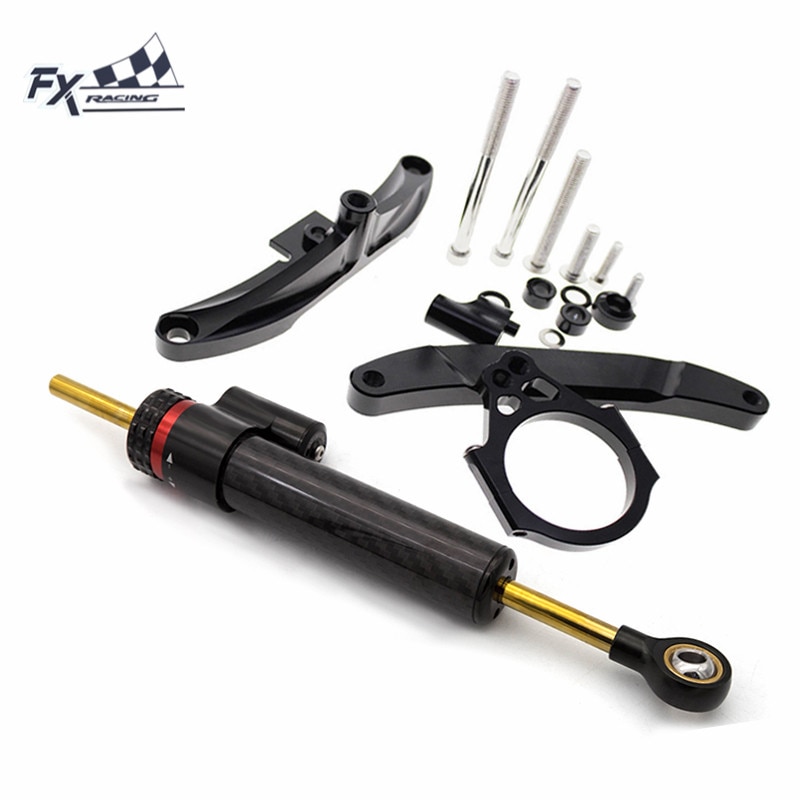 Lenkung Dämpfer Halterung einstellen für Yamaha FZ1 FAZER FZ1-N 2006 CNC Aluminium Stabilisator Lineare Dämpfer Montage Unterstützung