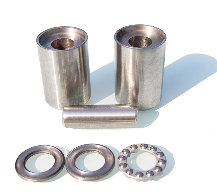 Charnière industrielle en acier inoxydable 304 | Charnière/arbre à roulement cylindrique, solide et détachable, pour porte métallique extérieure