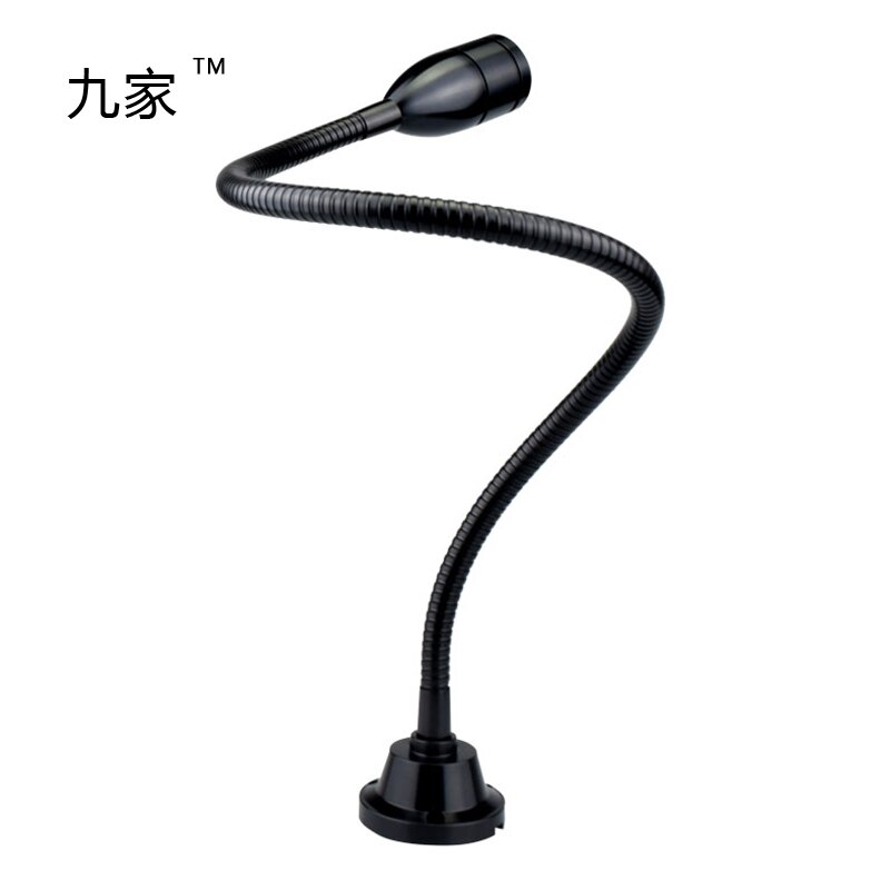 LED Micro Machine Werklamp Kleine Apparatuur Machine Licht Zwart Aluminium Schroef Vaste Zwanenhals lamp 1W 12 V/ 24V