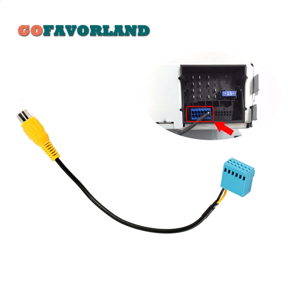 Mib rcd 330 rcd 330g radio bakkamera rvc kabel adapter til volkswagen golf jetta 5 6 mk5 mk6 passat  b6 touran tiguan
