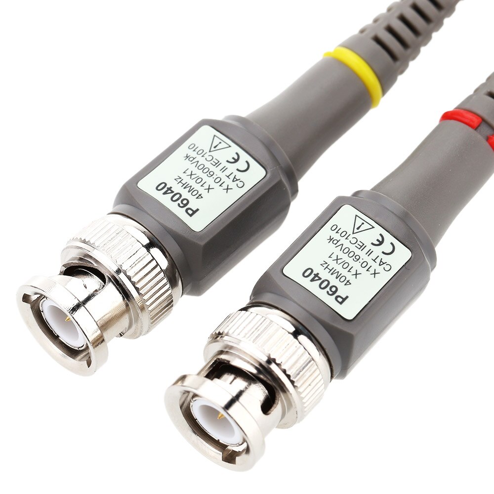 Sonda de osciloscopio para Cable de sondas de osciloscopio con anillos de ajuste accesorios de herramienta partes de osciloscopio 40MHz 1X 10X