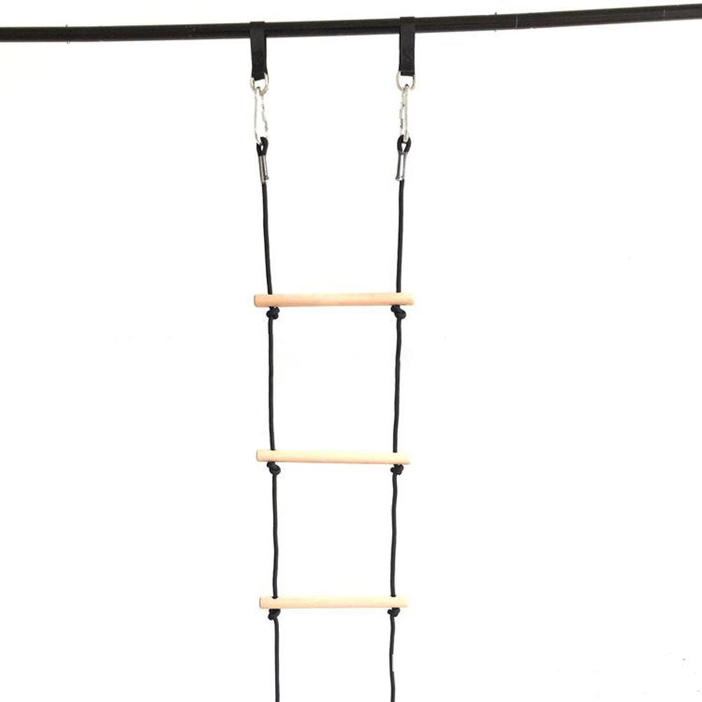 bambino Arrampicata Scala di Corda di Legno Altalena Giocattolo Divertente Attivo Attrezzature per I Giochi tutto'aperto per I Bambini Arrampicata Braccio di Formazione Accessori