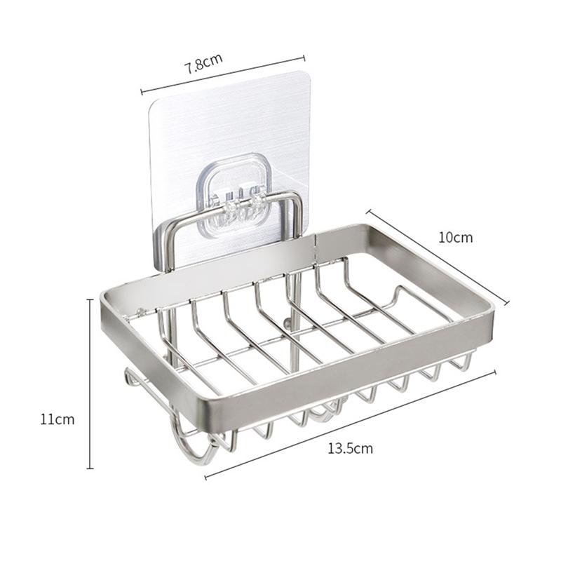 Vliegende Schotel Zeepbakje Rvs Zeep Houder Voor Badkamer En Douche Zeep Houder Double Layer Aftappen Zeepkist: E