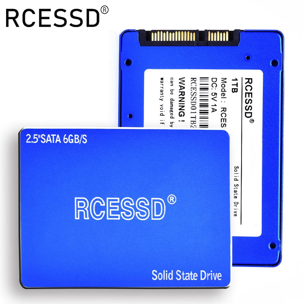 RCESSD bleu SSD 2.5 ''SATA3 Hdd SSD 120 go ssd 240 go SSD 512 go interne ssd disque dur à semi-conducteurs disque dur SSD 1 to ordinateur de bureau