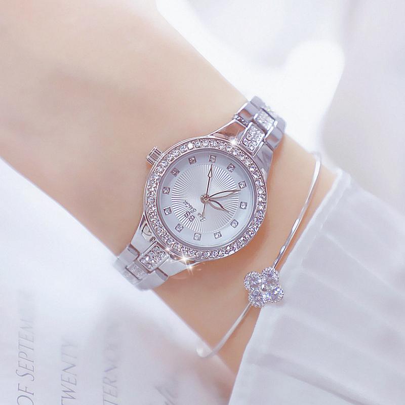 Luxe Vrouwen Rose Goud Horloge Mode Dames Quartz Diamond Horloge Elegante Vrouwelijke Horloges Reloj Mujer 2022 Vrouwelijke Klok