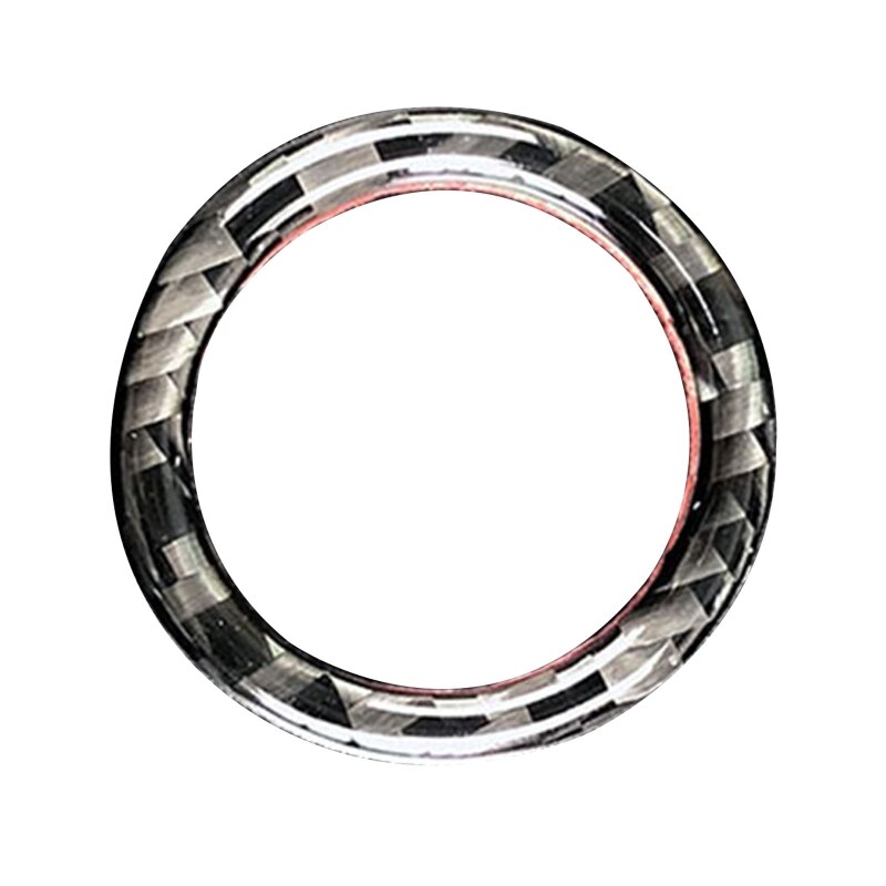 Auto motor start/stop knop koolstofvezel decor ring voor  e90 e92 e93: 2