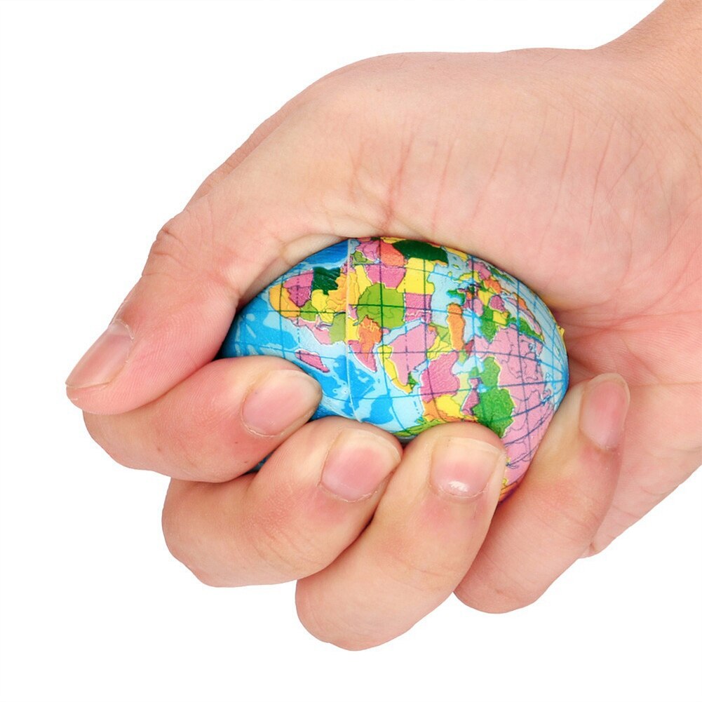 Squish Squeeze World Map Globe Palm Ball Slow Rising Stress Reliever Kids Toys